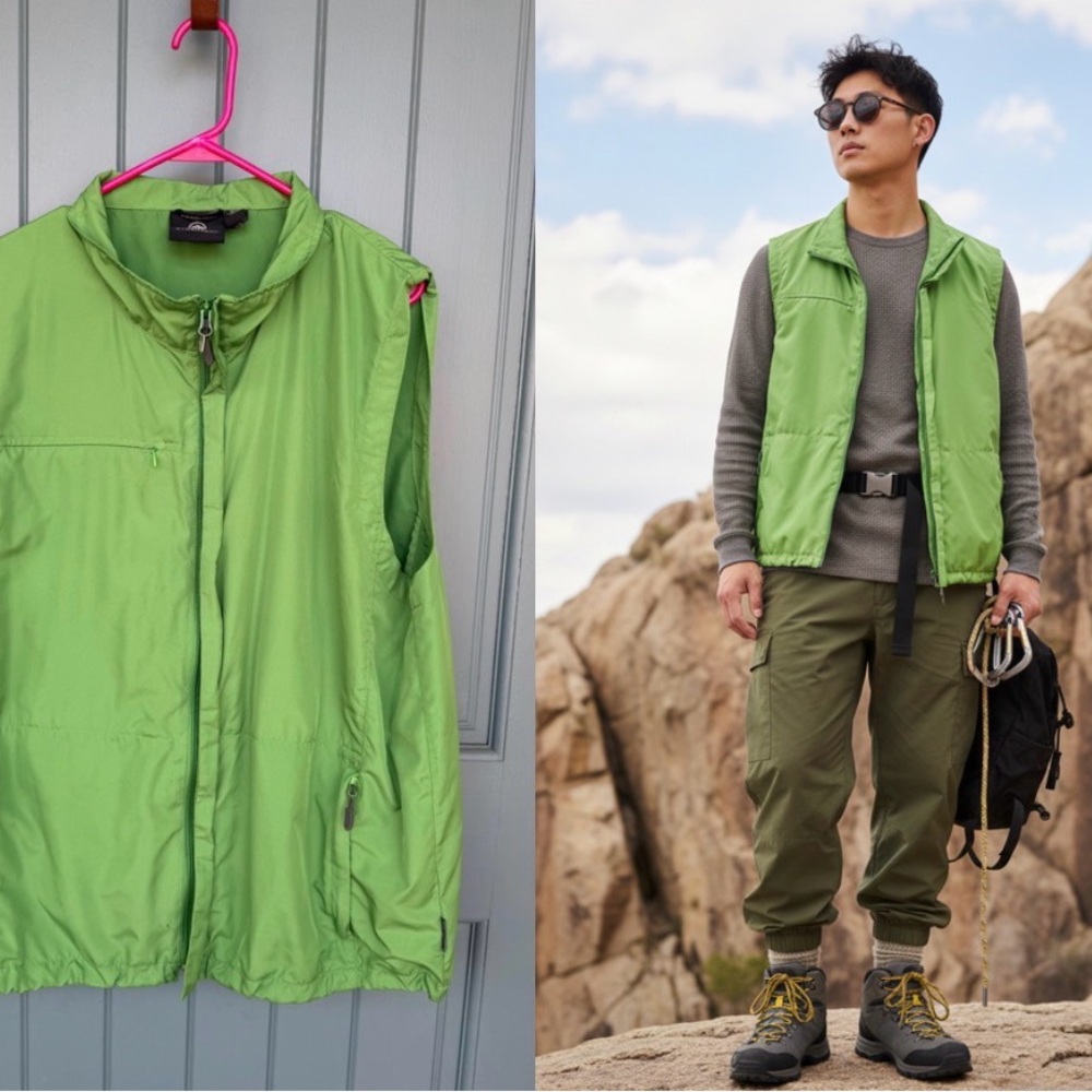 Stormtech Performance Mesh-Lined Technical Vest in Lime Green - XL